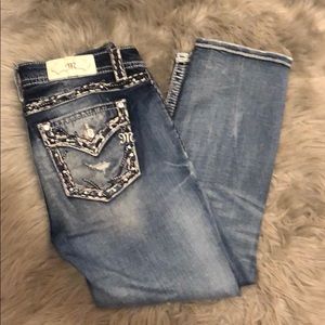Miss me jeans mid rise crop